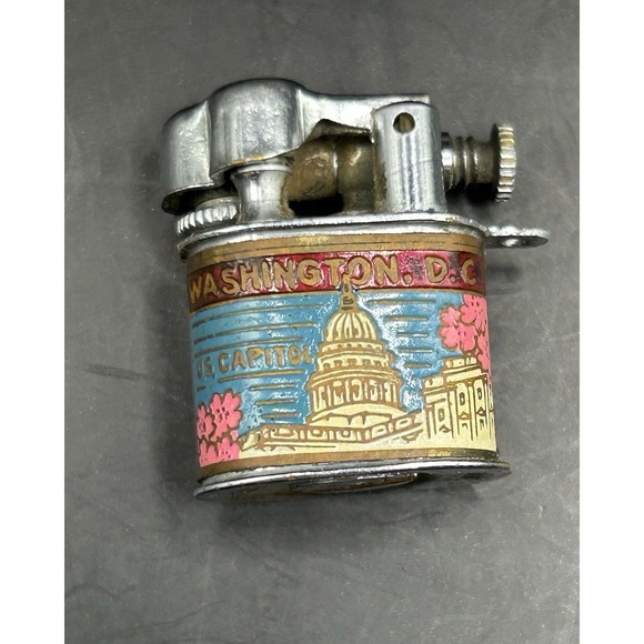 Source Unknown Other - Washington DC Souvenir Lift Arm Lighter US Capitol White House Japan Vintage